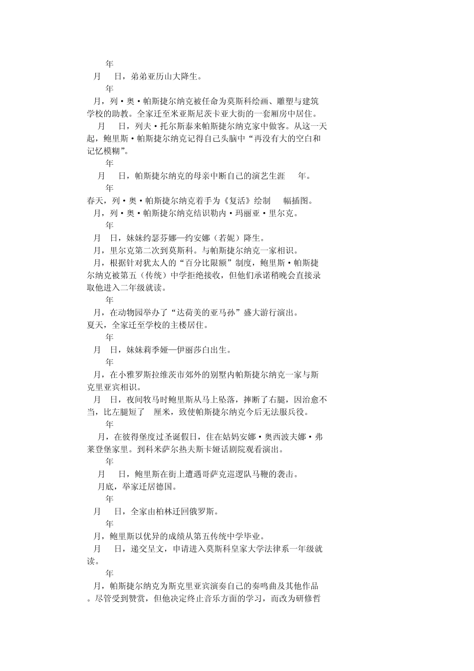 1988帕斯捷尔纳克《日瓦戈医生》_第2页