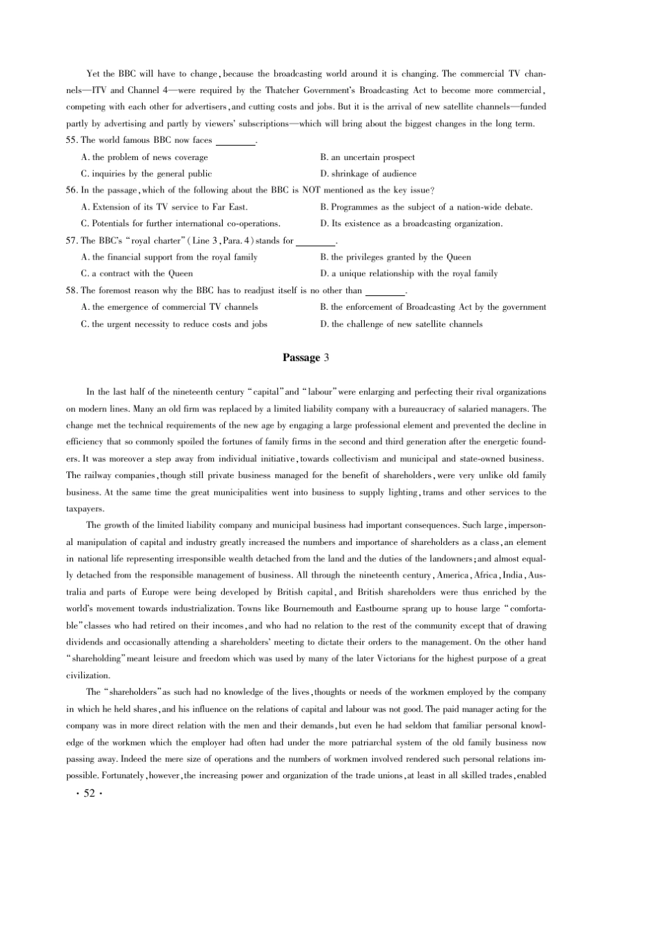 19962005考研英语真题打印版_第3页