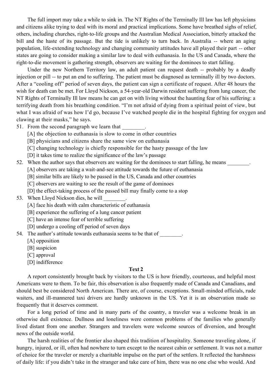 1997年考研英语试题及答案_第2页