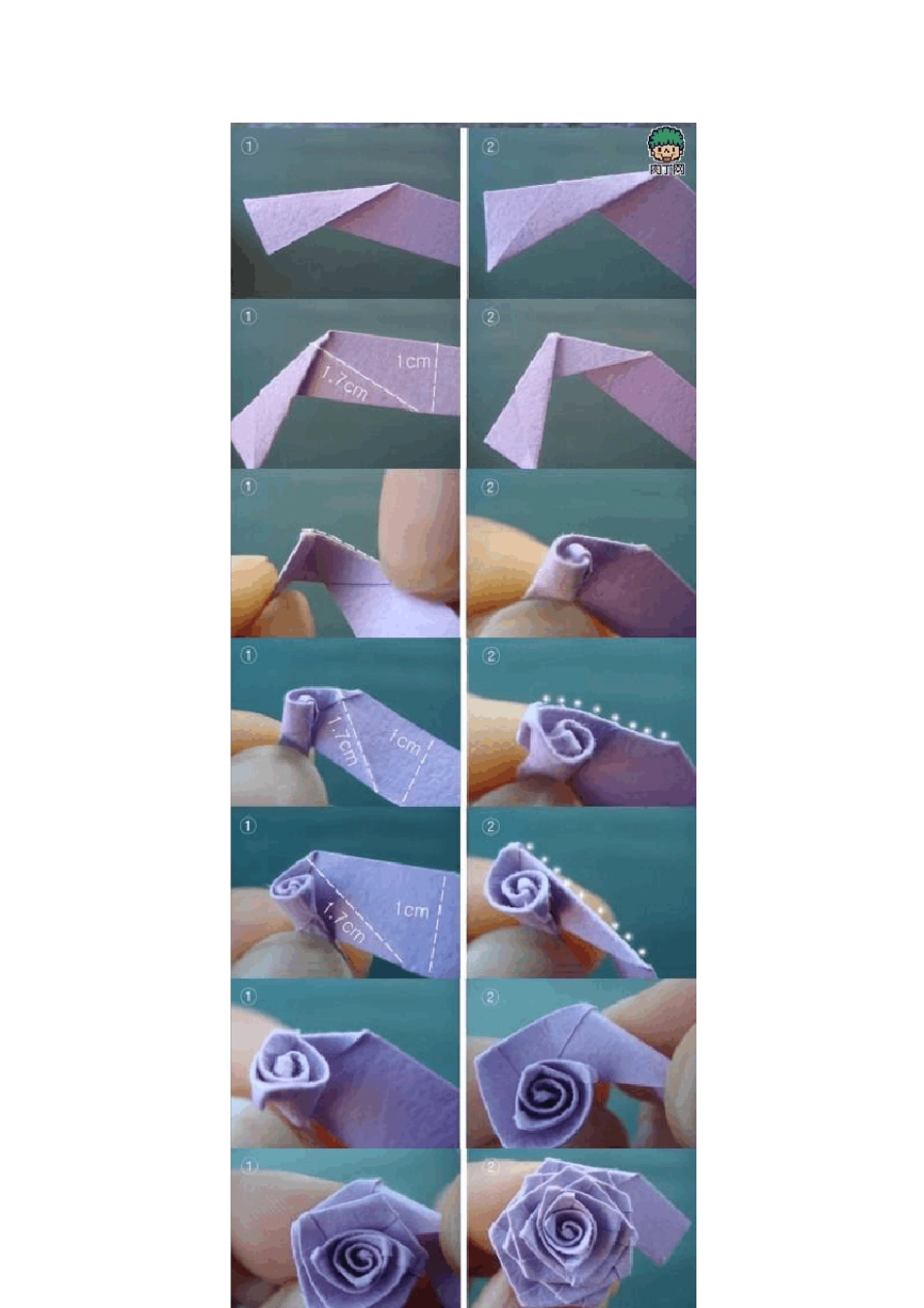 19朵玫瑰花的花语教你简单玫瑰花的折法_第2页