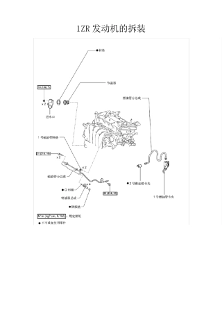 1ZR发动机拆装