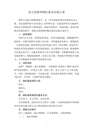 1_教师梯队建设实施方案