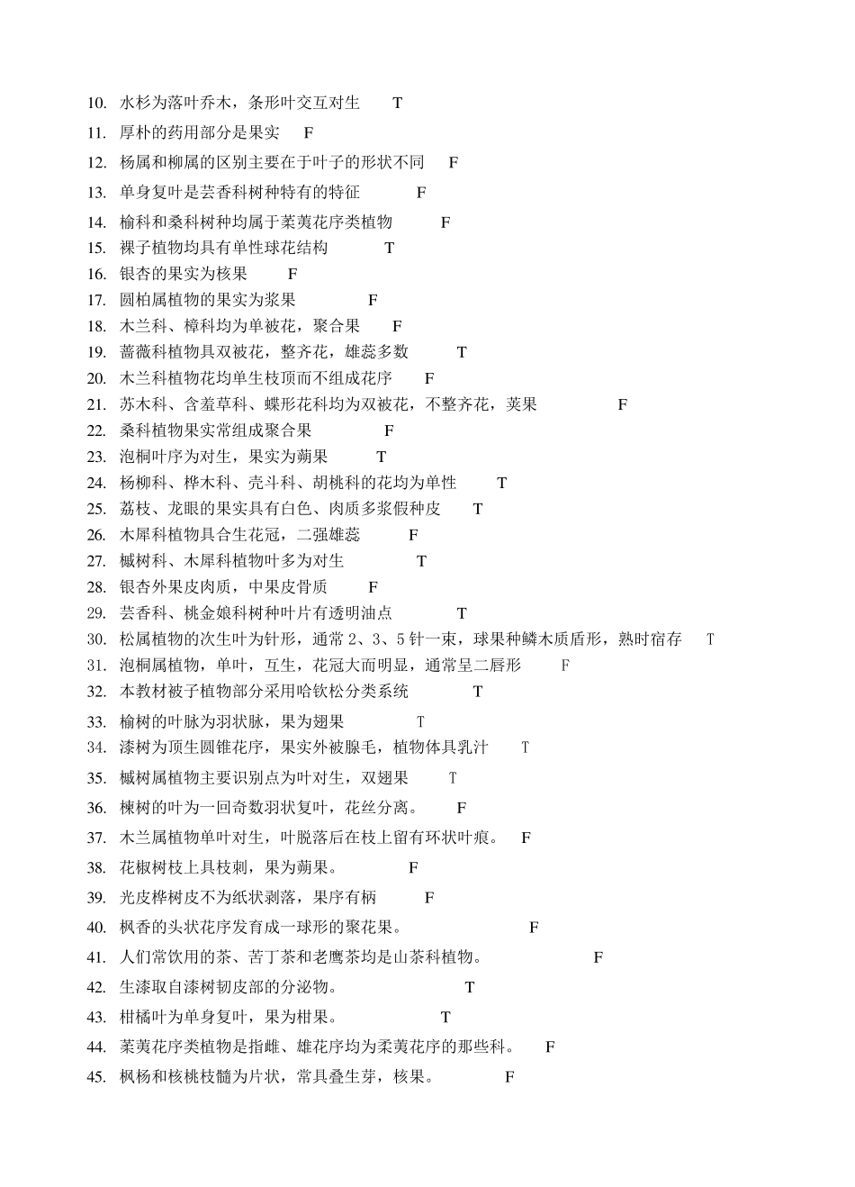 1《树木学(本科)》1复习题_第2页