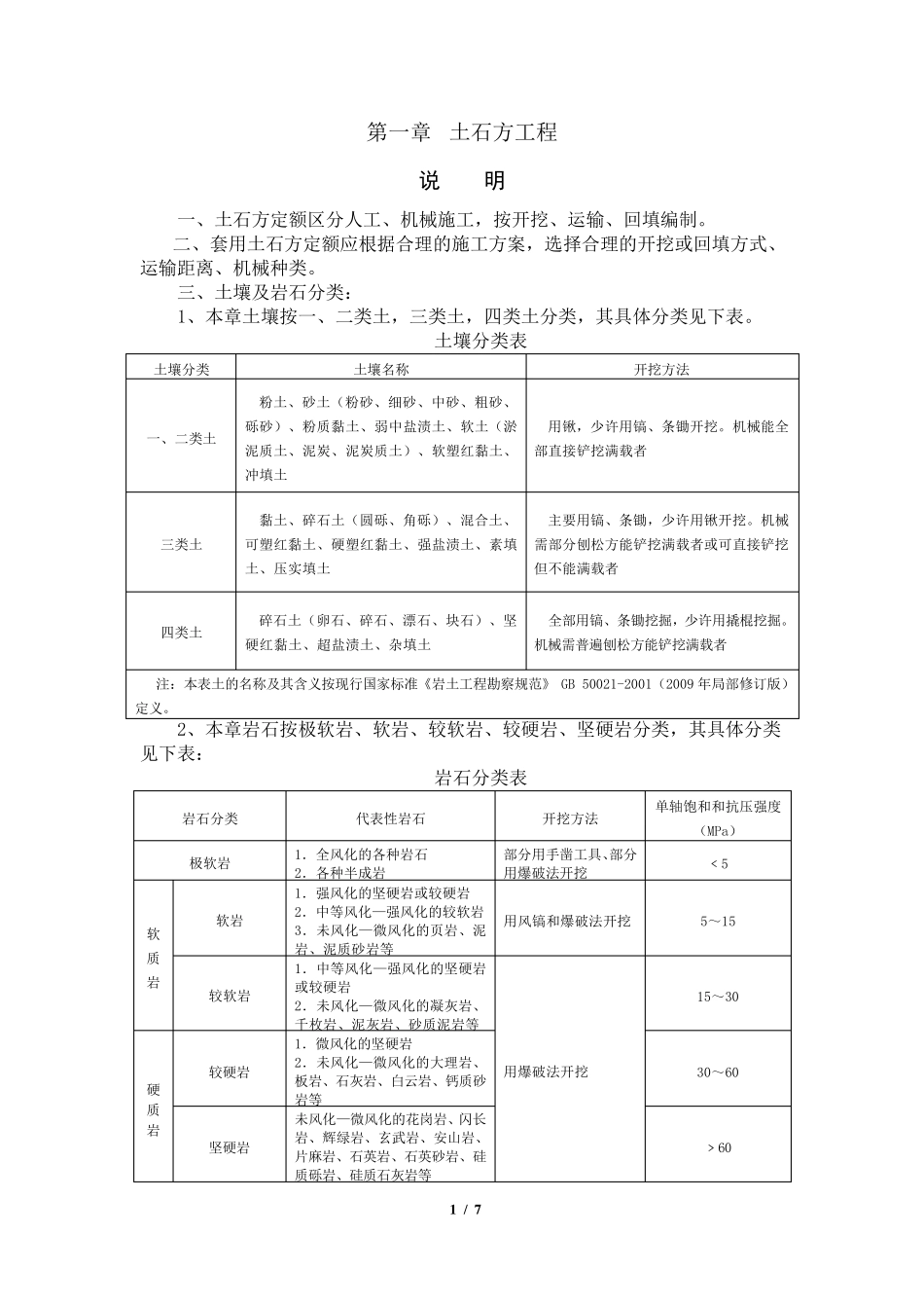 1土石方工程定额说明及计算规则_第1页