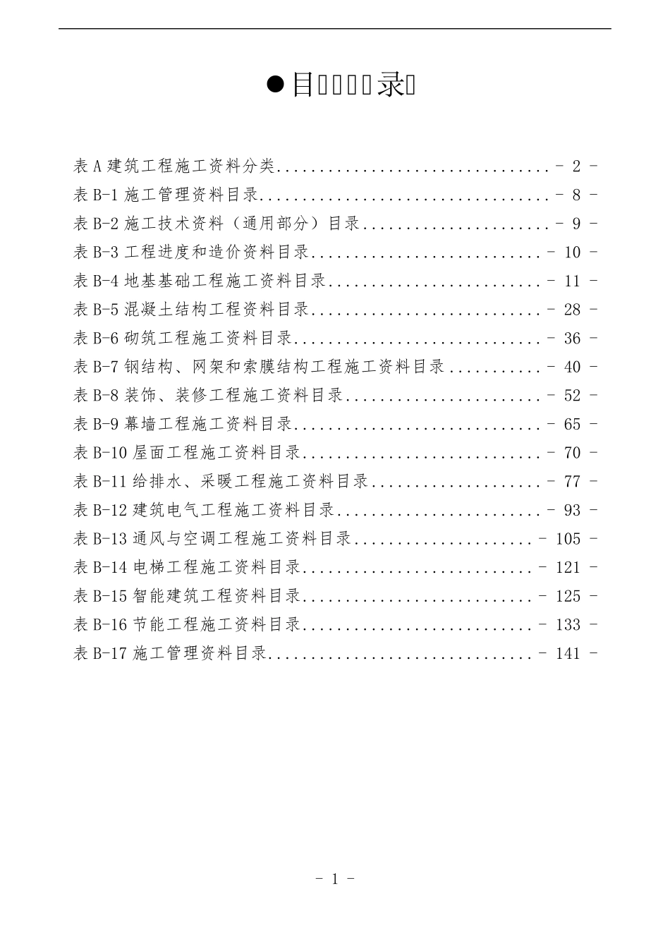 1建筑工程施工资料总目录清单_第2页