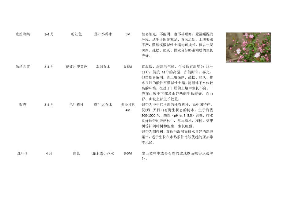 1开花乔木材料表_第3页