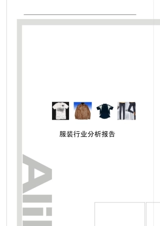 1服装行业分析报告