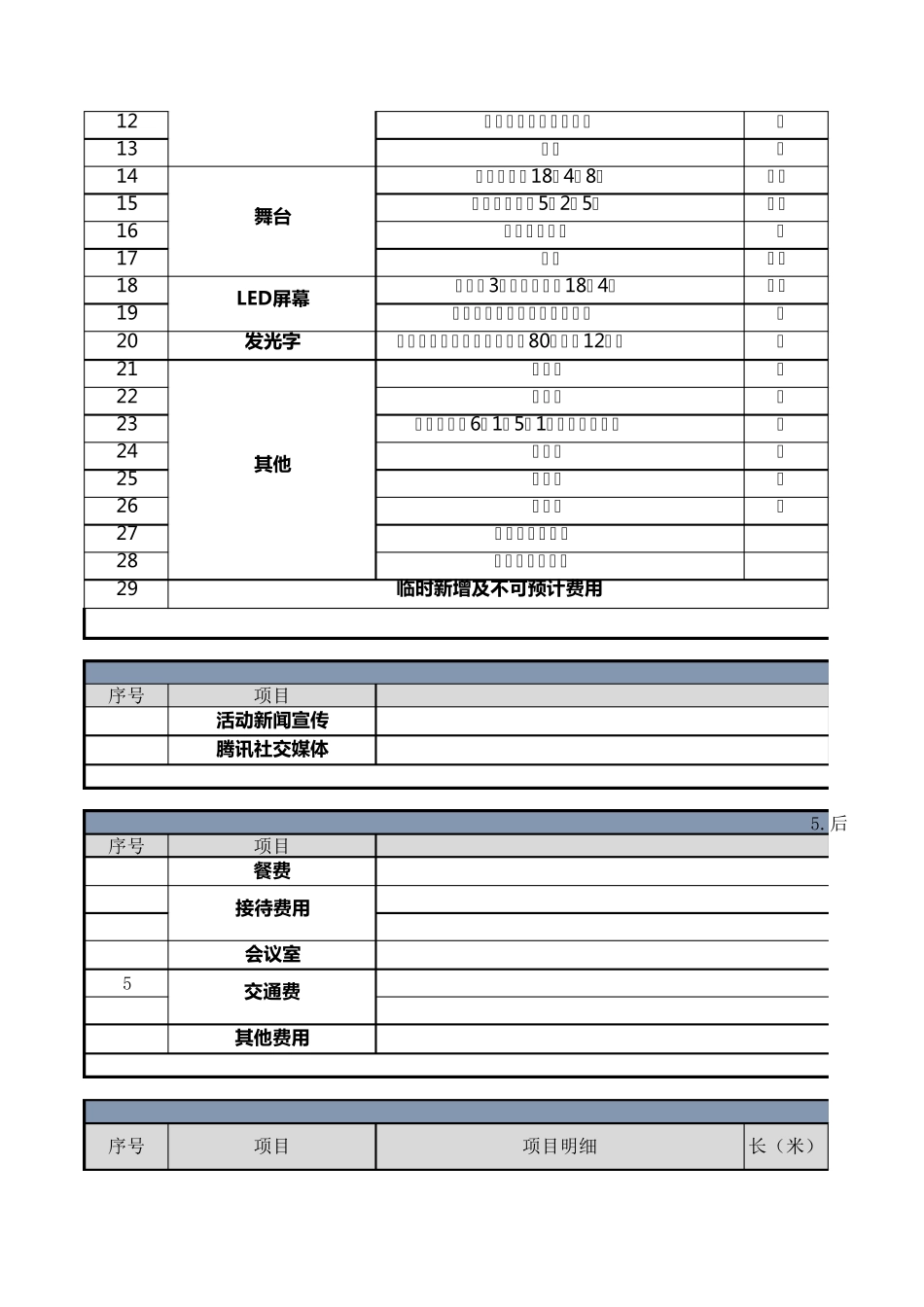 1活动费用预算明细表22个_第2页