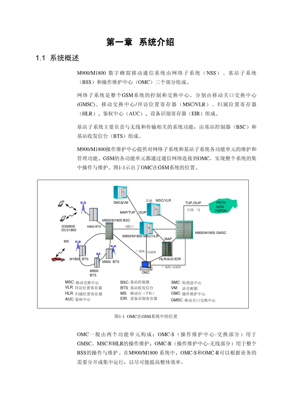 1第一章OMC组成和组网方式_第1页