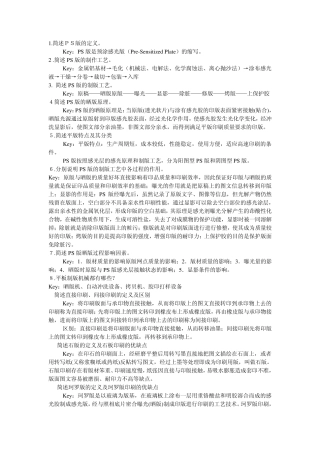 1简述PS版的定义