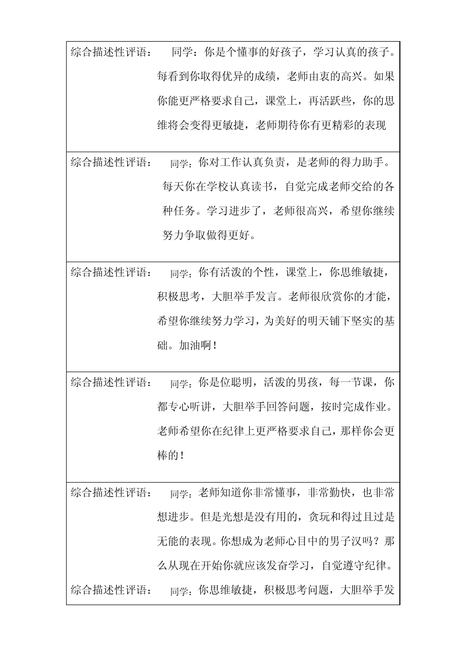 1综合描述性评语_第1页