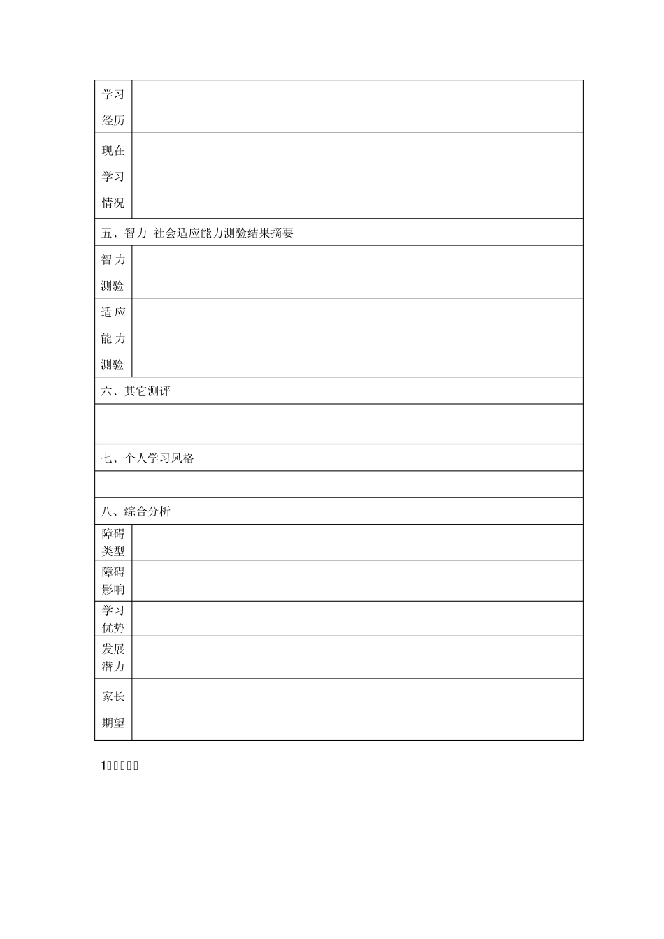 1随班就读学生综合分析表_第3页