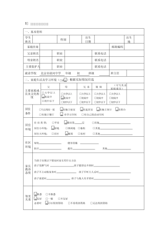1随班就读学生综合分析表