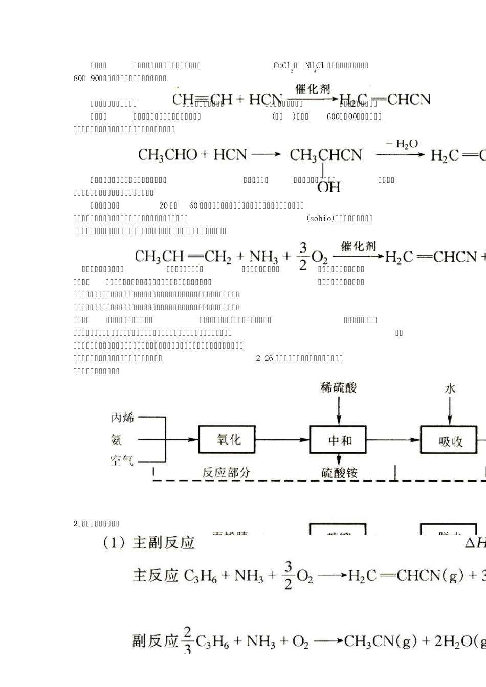 2.2丙烯腈生产1.概述_第2页