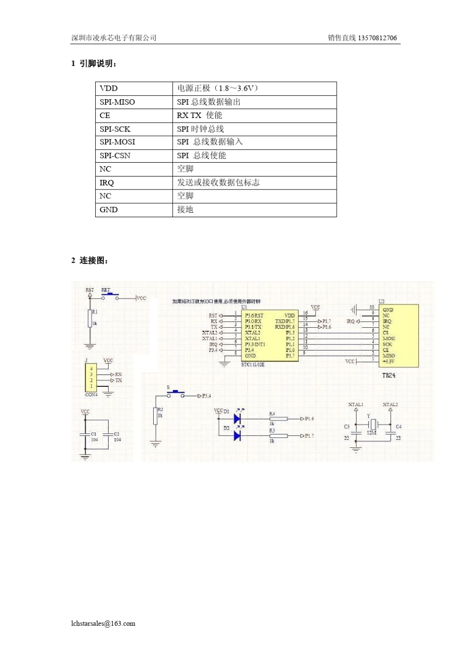 2.4g摄像头无线模块说明书_第2页