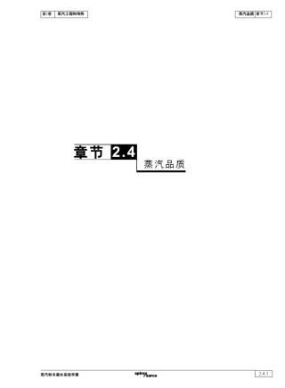 2.4蒸汽品质