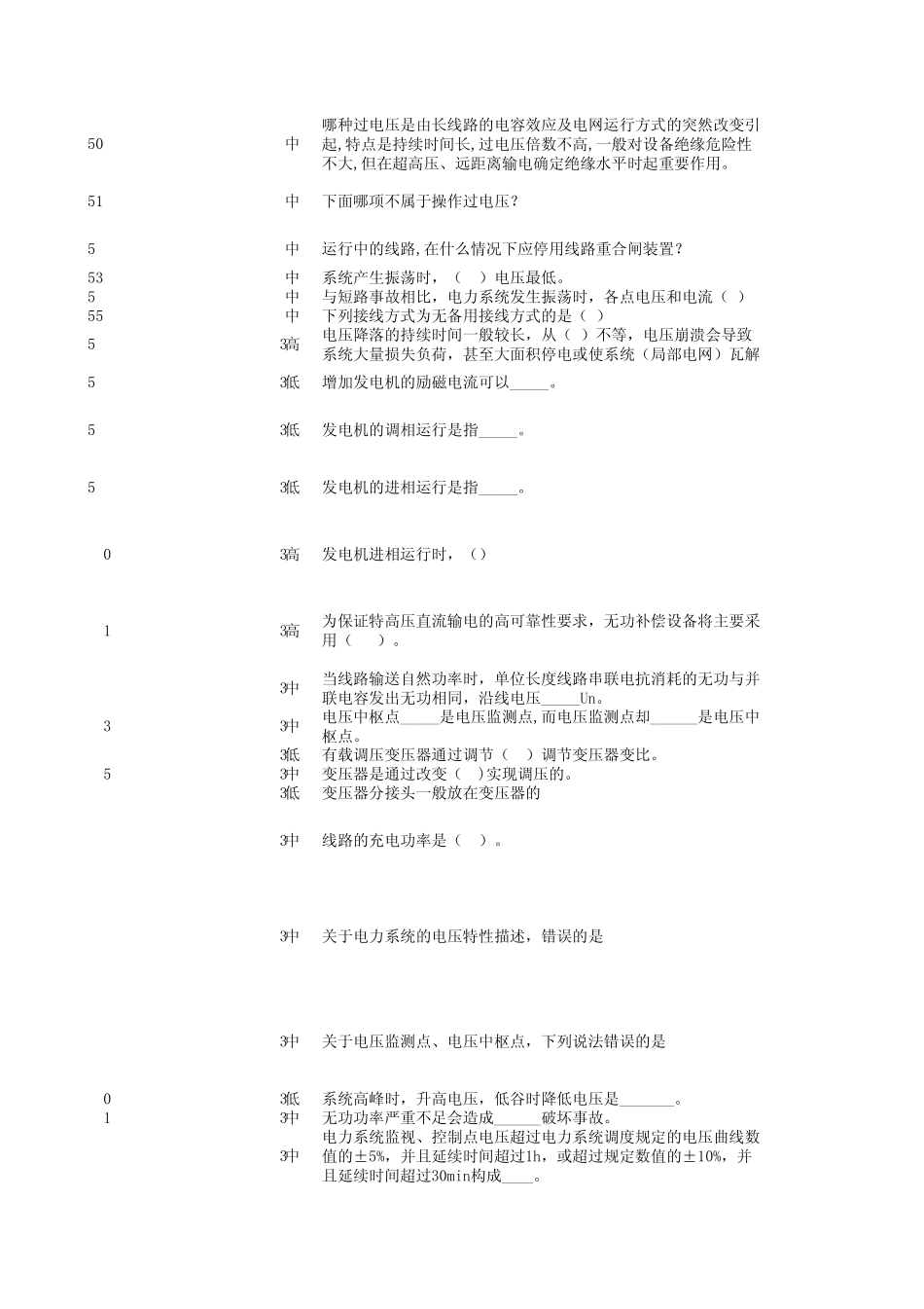 2.运行方式专业知识题库专业管理(20070911)_第3页