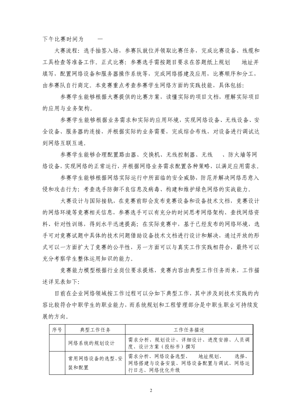 20.2014年山东省职业院校技能大赛(中职组)“网络搭建及应用”项目竞赛规程3_第2页