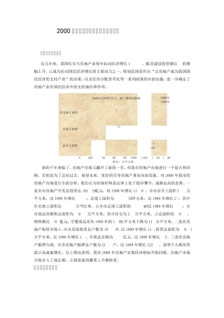 2000年武汉房地产市场情况分析报告