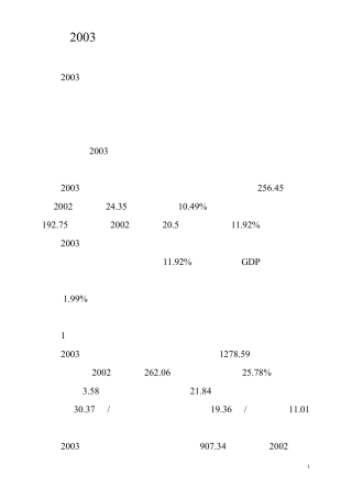2003年辽宁省电信行业运行状况分析