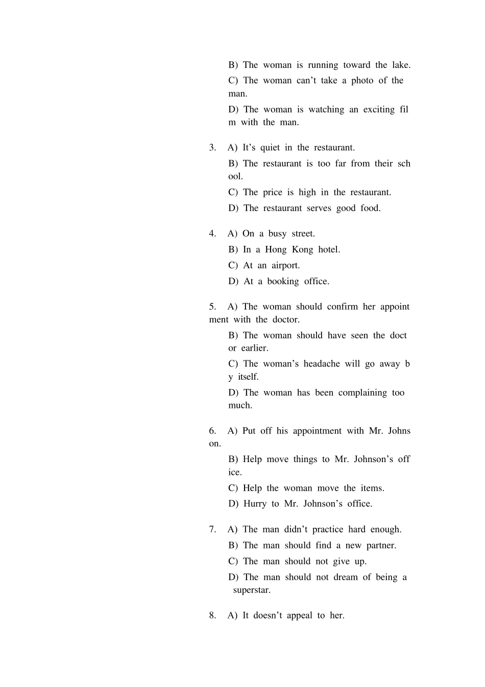 2004年1月大学英语四级听力试题+答案+原文_第2页