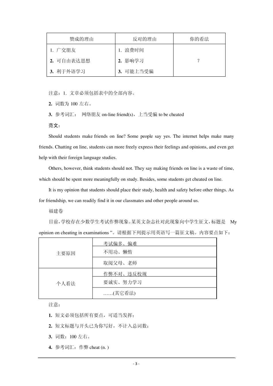 2005年全国各地高考英语作文汇总及范文_第3页