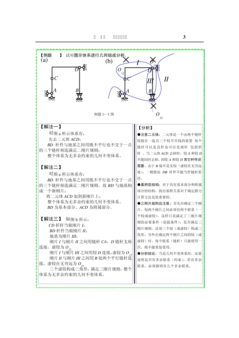 2006典型例题解析第1章几何组成分析_第3页