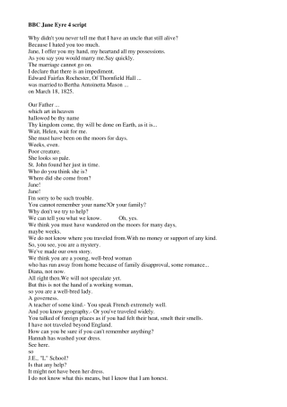 2006年版简爱英文台词