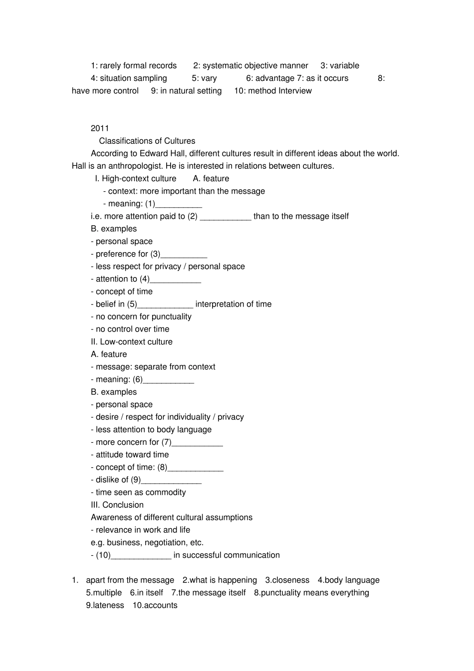 2006至2013年英语专八听力minilecture真题及答案_第3页