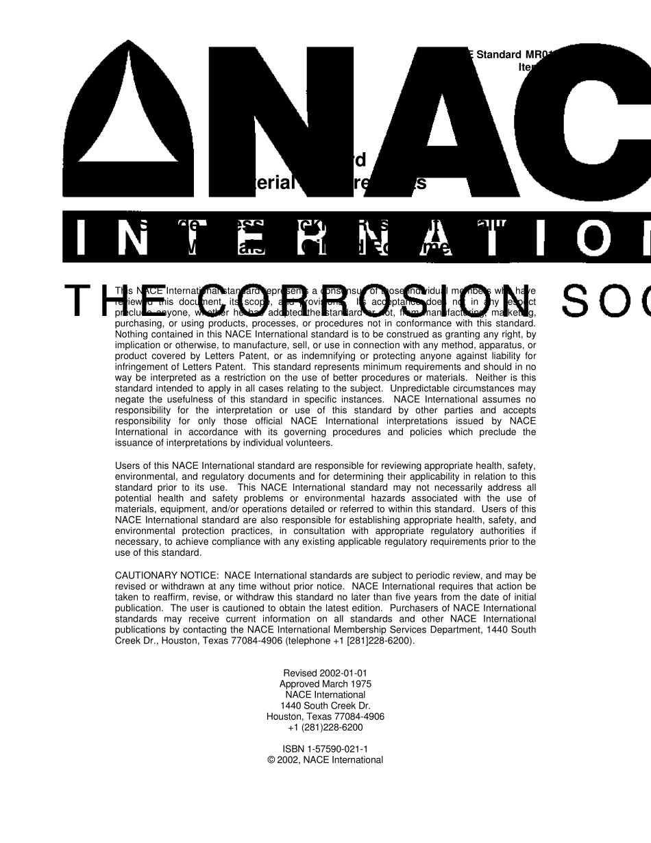 NACE_MR0175_2002(美国腐蚀工程师协会标准)_第1页