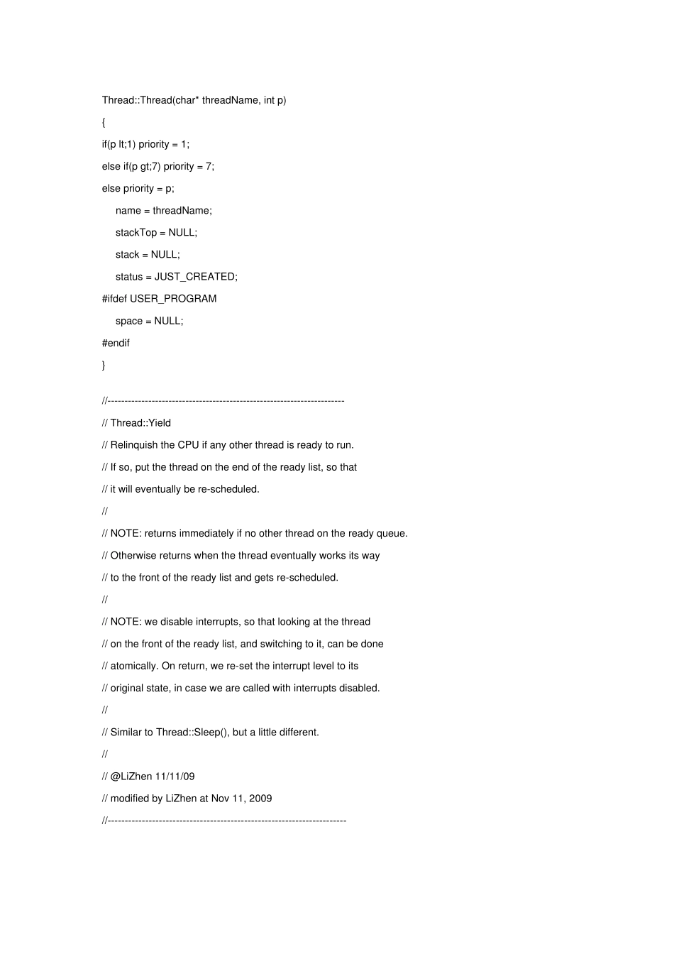 Nachos实验9设计并实现具有优先级的线程调度策略_第3页