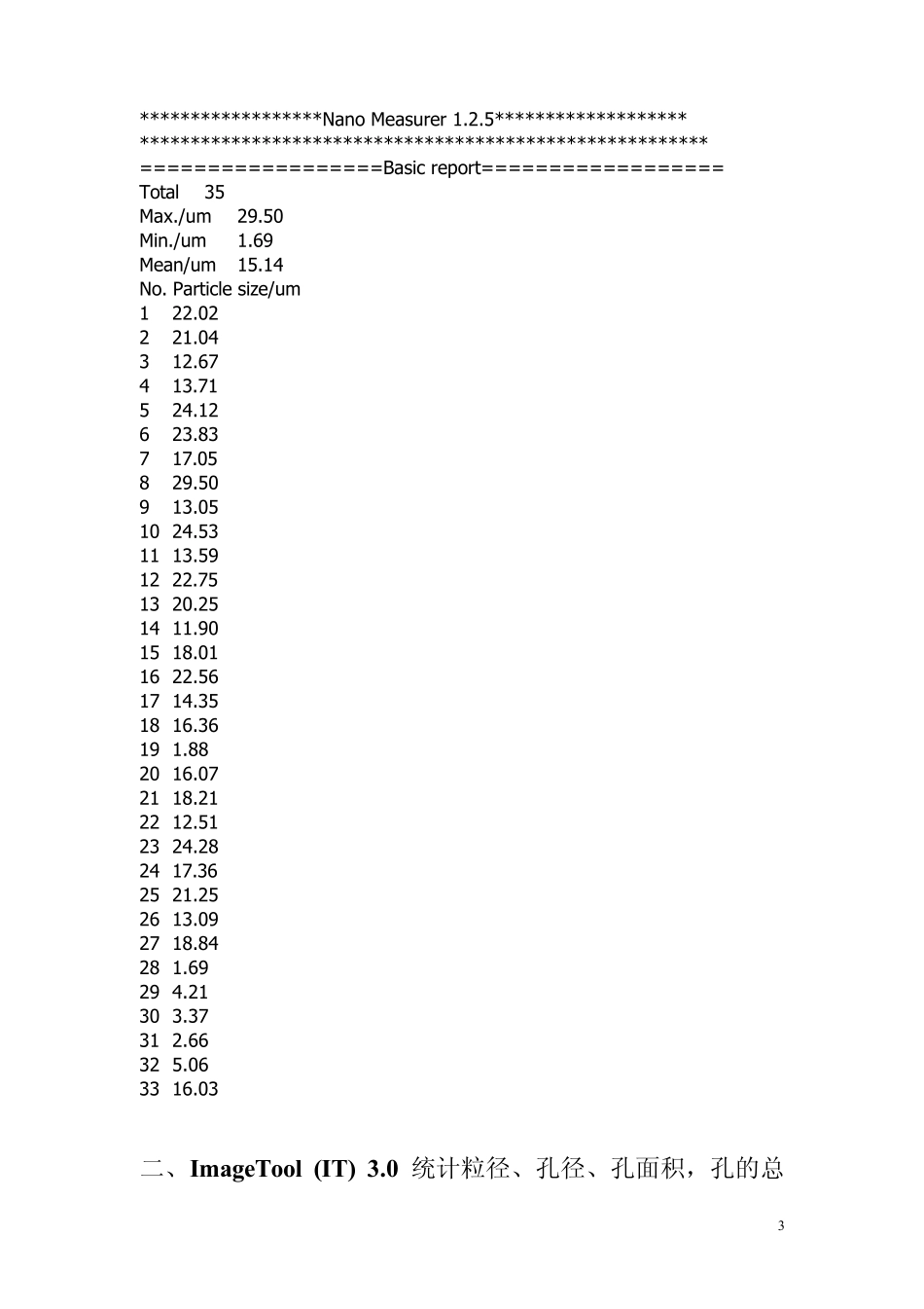 nanomeasurer1.2_imagetool3.0和imagej粒径面积图像分析软件使用方法分布计算的测量方法_第3页