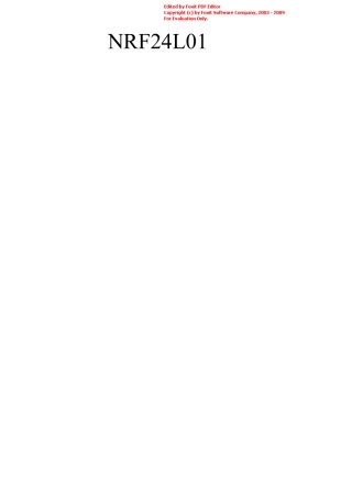 NRF24L01模块说明书