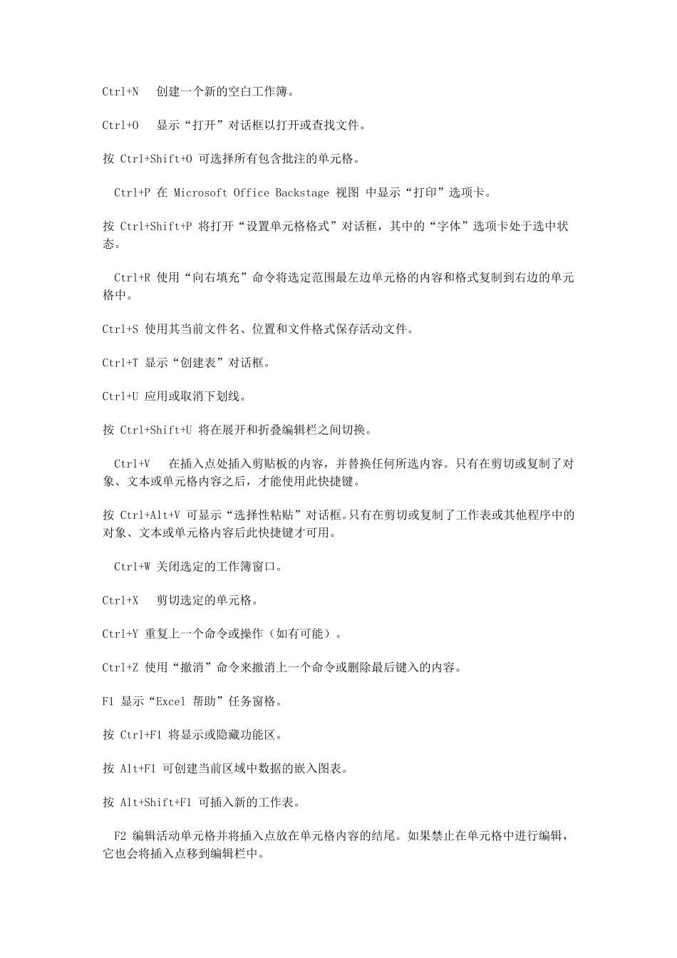 office2010快捷键_第3页