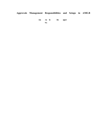ORACLEEBS审批管理设置AME