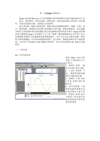 Origin画图方法