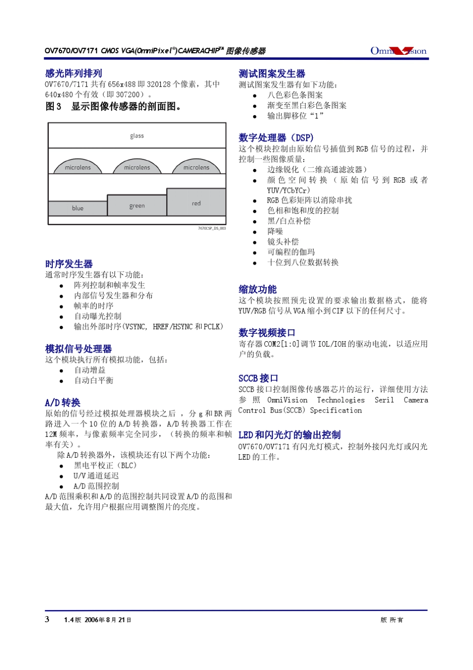OV7670中文版数据手册_30p_第3页