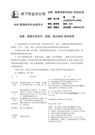 P11W02油管等管材检验、验收标准