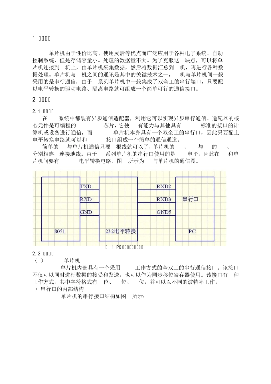 PC机与单片机串行通信课程设计_第3页