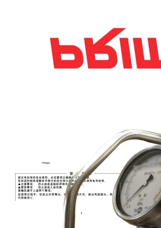 PE8042A液压扳手专用泵操作手册