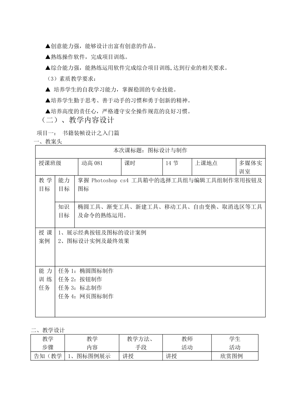 photoshop图像处理课程整体教学方案_第2页
