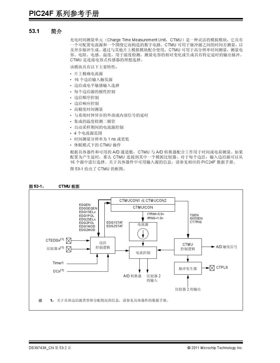 PIC24F系列参考手册第53章带阈值检测功能的充电时间测量单元(CTMU)_第2页