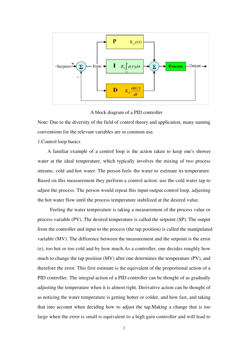 pid控制外文加中文文献_第2页