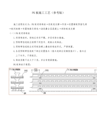PK板施工工艺方案