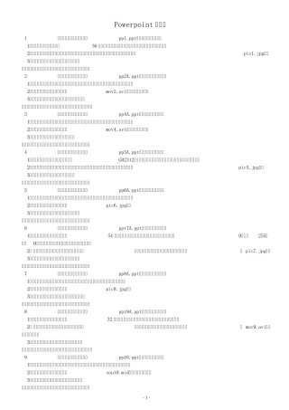 powerpoint操作题