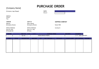 PO模版PURCHASEORDER