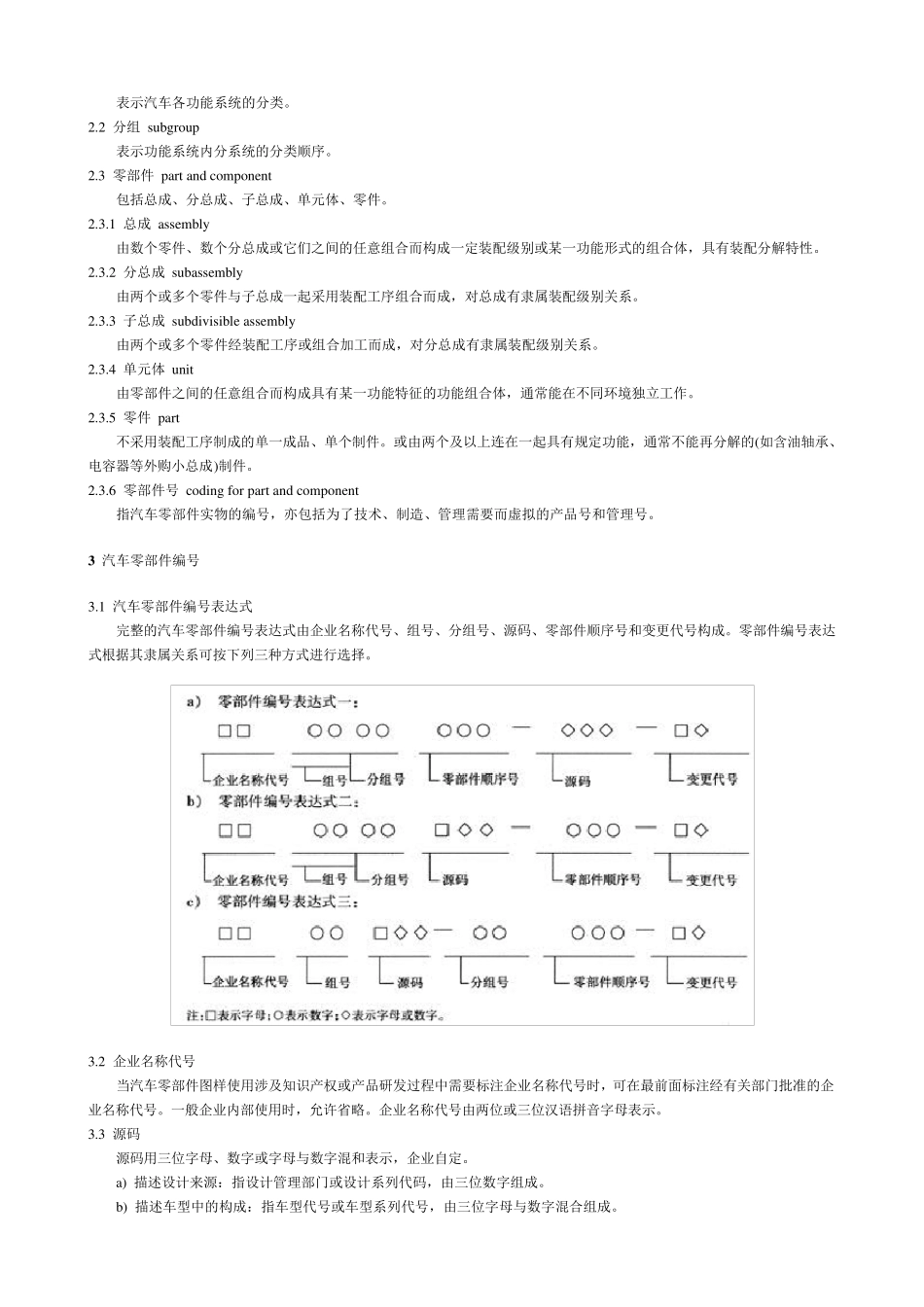 QCT2652004汽车零部件编号规则_第2页