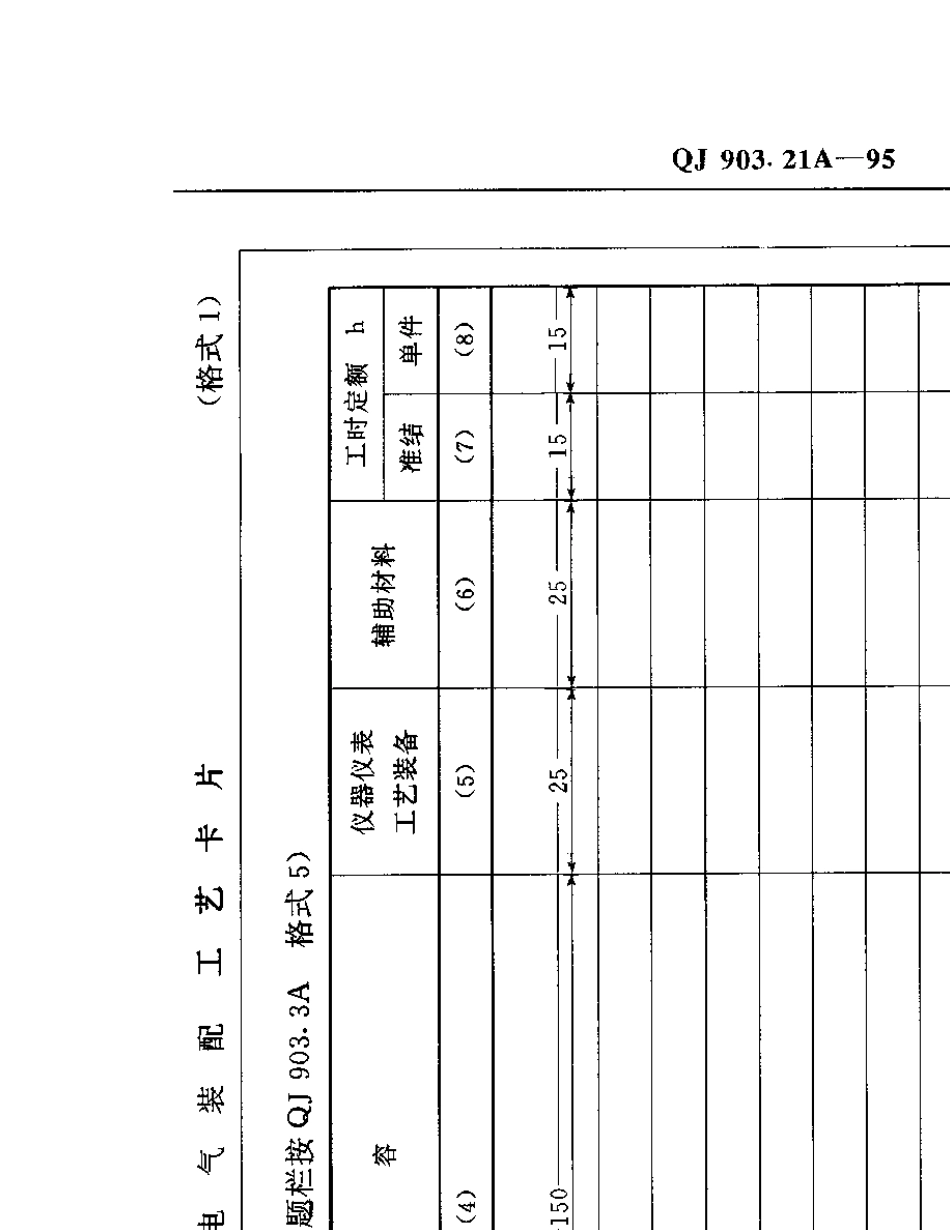 QJ903.21A1995_航天产品工艺文件管理制度电气装配工艺文件编制规则_第3页