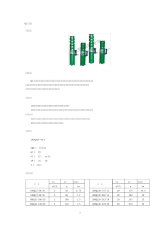 QJ型潜水泵