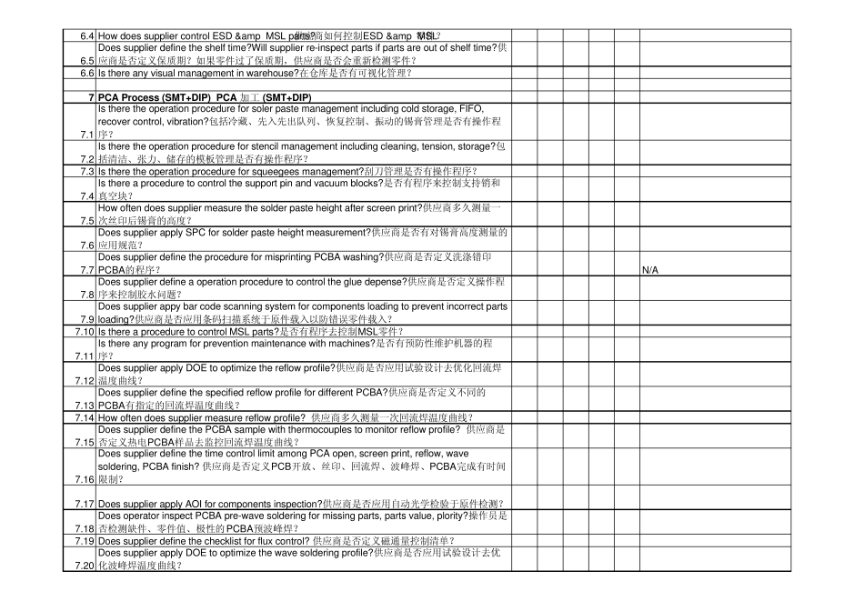 QPAchecklistforsupplierqualification_第3页